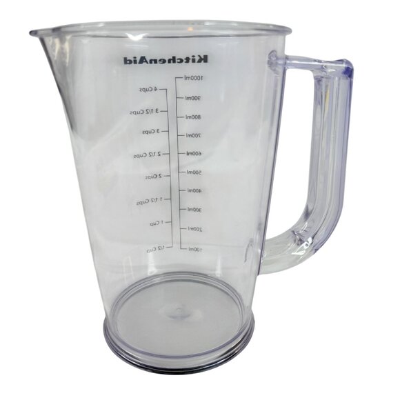 KitchenAid Immersion Blender 1 Liter Measuring Mixing Pitcher With Lid 4 Cup - Picture 7 of 12
